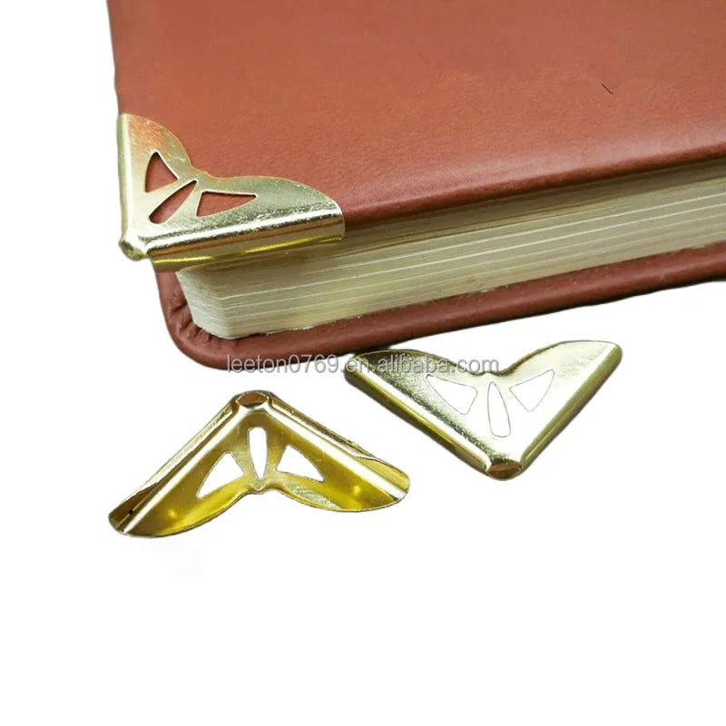 Stock Supply 23 X 23 X 4.0mm Gold Color Metal Book Corner Protector