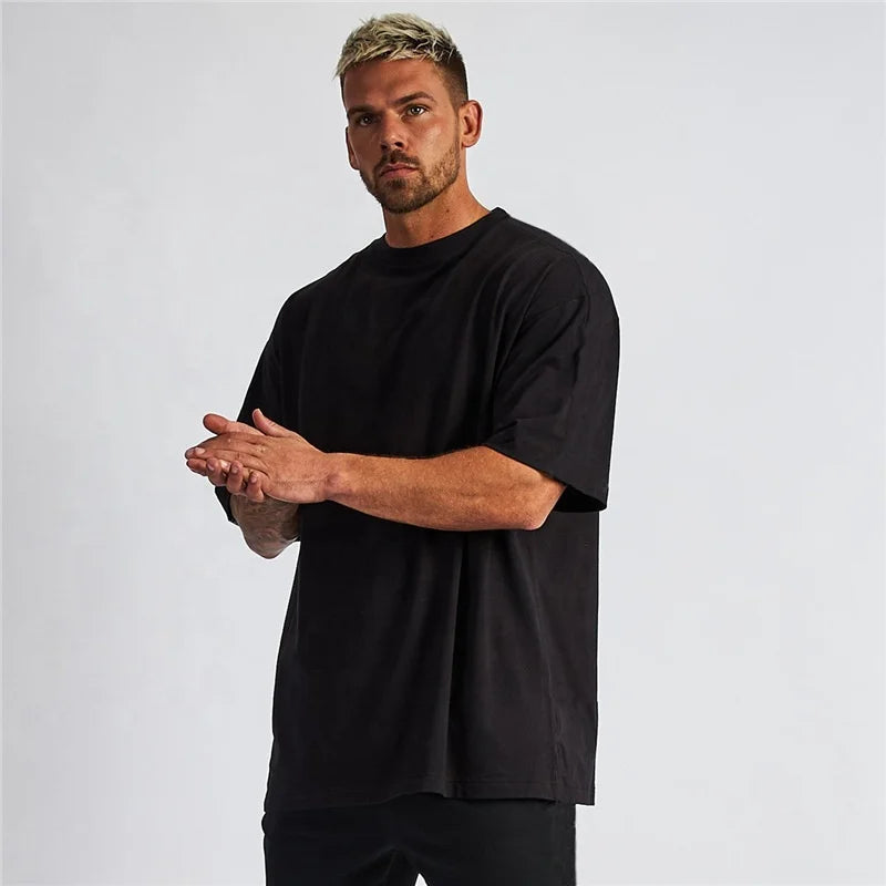 HIC High Quality Streetwear 100% Cotton Oversized Hoodie Casual Blank Customized Hoodie Men's Hoodies
