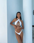 Jy 2022 New Designer Custom Micro Bikini Halter Women Swimsuit Seamless Bikini