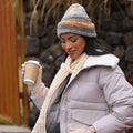 Custom Eco Friendly Recycled 100% Chenille Mohair Winter Chunky Stretchy Knit Beanie Cap Hat for Women Men