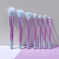 YUE New Arrival 7PCS Multi Gradient Color Handle Strong Power Powder Brush Powder Eye Shadow Foundation Makeup Brushes Set