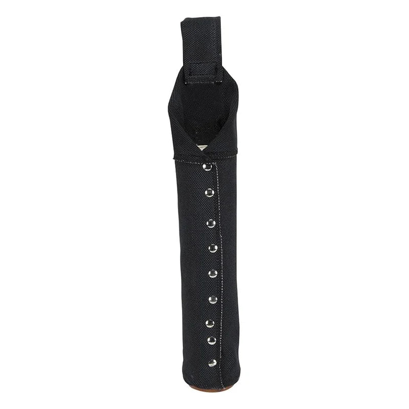 Electrode Bag with Hard Leather Bottom and Web Belt Loop Portable Welding Rod Holder Heavy Duty Canvas Welding Rod Pouch