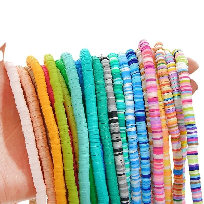 Ready to Ship 6mm Color Soft Clay Beads Wholesale Polymer Clay Beads for Jewelry Making