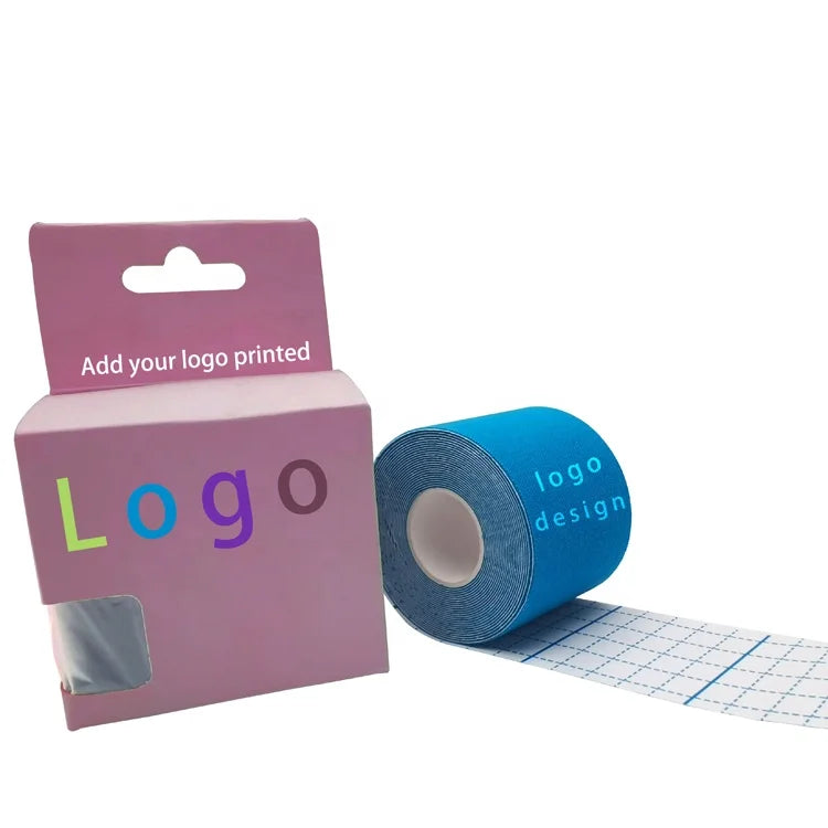 Customized Logo Acrylic Adhesive Kinesiology Tape for Sports Muscle Relief and Physiotherapy Tape Kinesiology