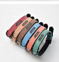 Manufacturer Luxury Custom Microfiber Solid Pet Collar Leather Waterproof Matte Walking Plain Pet Collar for Dogs and Cats