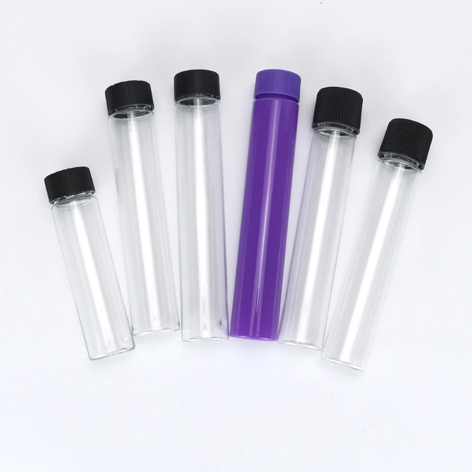 Childproof Locked 12.5cm*2.25cm Rolled Cones Smell Proof Storage Smoking Tobacco Package Plastic Tube