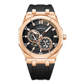Original Design Watch Men'S Double Flywheel Automatic Mechanical Watch Fashion Casual Business Men'S Clock