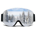 For Adult Magnetic Lightweight Mirrored Ski Goggles Windproof Double Layer Anti-Fog Outdoor Sports Mountaineering