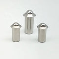 ZFNS American Standard Stainless Steel Press-Fit Ball Spring Plunger with Flange 1/8"x 1/4"