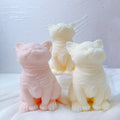 Animal Teddy Puppies Soy Wax Silicone Mould Cats Lover Home Decor Cute Cat Candle Mold