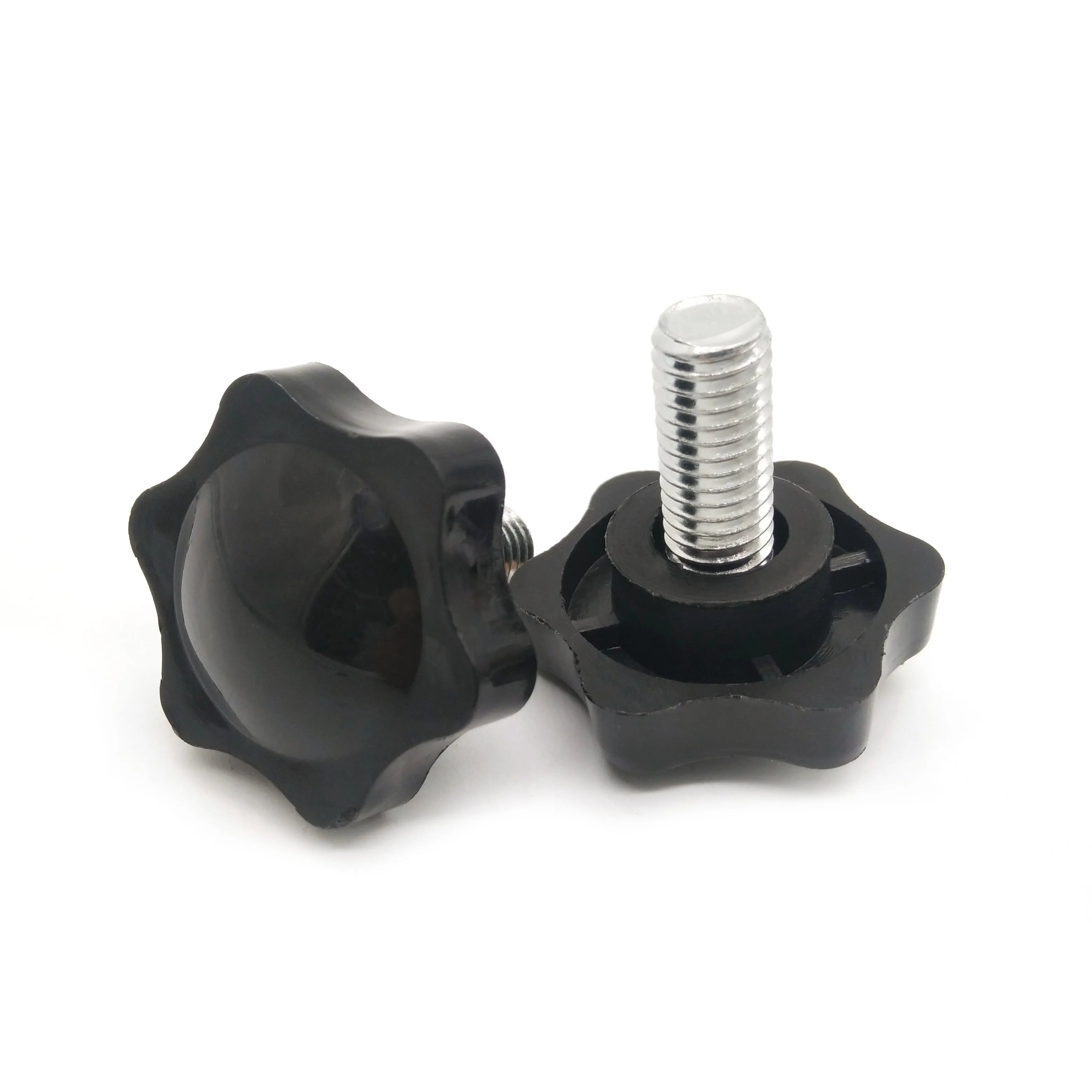 China Wholesale Black Star Head Adjustable Threaded Stud Screws Bolt for Furniture Hardware M4 M6 M8 M10 Plastic Knobs Handles