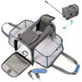 Airline Approved Wheels Pet Dog Carrier Portable Detachable Folding Pet Trolley Carrier With Wheels Pet Trolley Bag