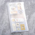 Plastic Clear Classic Envelope Sheet Pocket Filling Holder Insert 6 Holes Binder A5 Loose Leaf PVC Pouch for Junk Notebook