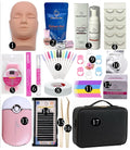 Set 17pcs Beauty Makeup Eyelash Tools Plastic Training Kits for Beginners Eyelash Extension False Eyelash Acrylic Lash Box