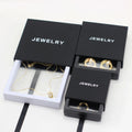 In Stock 3d Packaging Gift Luxury Transparent Display Bracelet Necklace clear Window logo Custom Jewelry Packaging Box