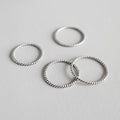 New Trendy Vintage S925 Sterling Silver Jewelry 1.2mm Thick AR2076 Twist Style Rings for Women for Parties and Anniversaries