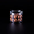 Wholesale 290ml 10 oz Food Grade PET Plastic Jar Clear Food Container Plastic Lids BPA Free Cookie Candy Chocolate Custom Logo