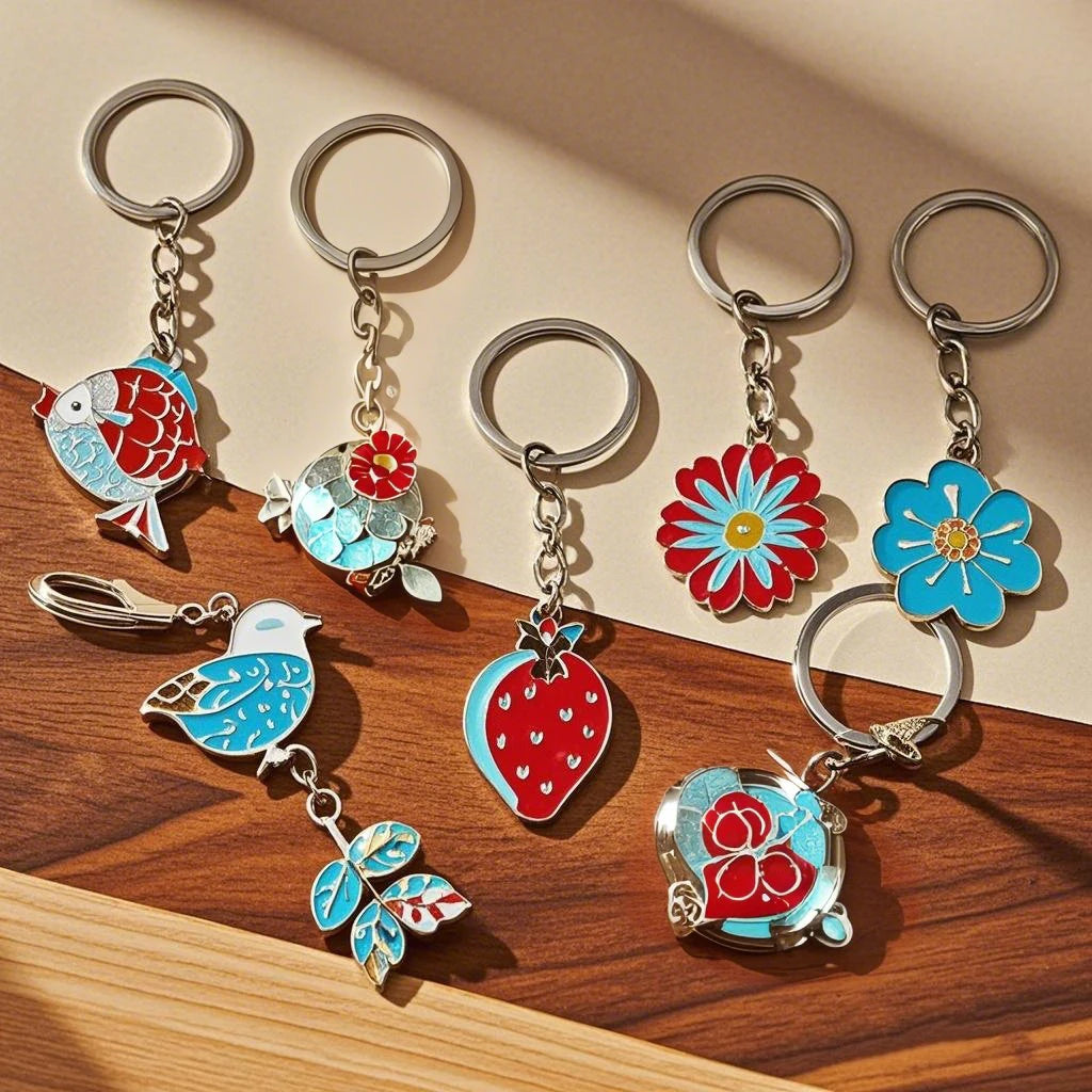 Hongdebo Factory Personalized Custom 3D Logo Soft Enamel Key Chain Tags Letter Zinc Alloy Metal Keyring Charms Keychain Customs
