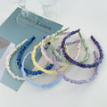 Silk Fabric Summer Fall Hair Band Accessories Women Girls Hairbands Wrinkle Satin Fluffy Scrunchie Headband