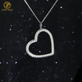 2026 Newest Heart-Shape 925 Sterling Silver Necklace with D VVS Moissanite Pendant Stylish Jewelry  Unique Parties Gifts Unisex