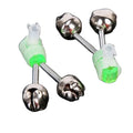 Wholesale Fishing Bite Alarms Fishing Rod Bells Rod Clamp Tip Clip Bells Ring Double Fishing Rod Alarm Bells