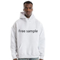 Men's Premium 100% Cotton Thick French Terry Hoodie Oversized Custom logo Streetwear Pullover Plain Hoodie for Men