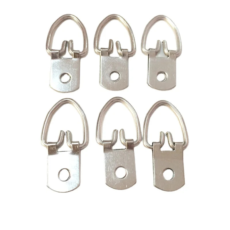 Silver Single Hole Hanger Rings Photo Frame Hardware Accessories