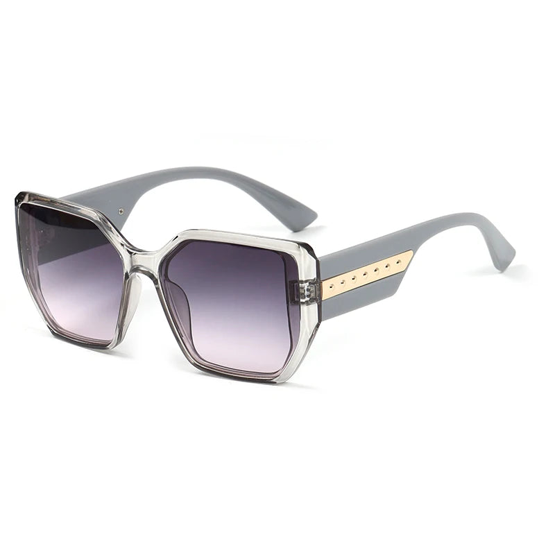 9610 Luxury Fashion Wide Leg Feisedy Vintage Square Cat Eye Sunglasses Oversized Sunglasses Men Women Custom Shades Sunglasses