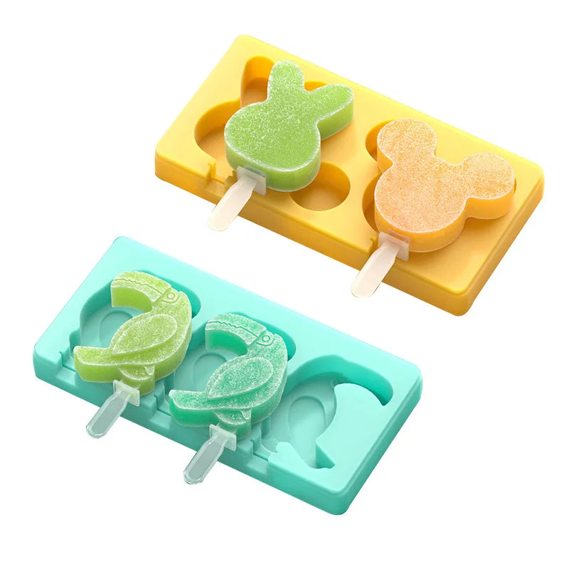 Hot Selling Eco-friendly Food-Grade Silicone Popsicle Mold Easy Release BPA Free Ice Cream Mold Maker
