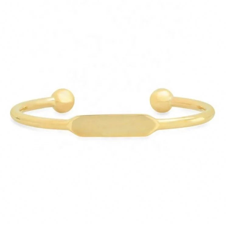 2022 New Custom Bracelet Stainless Steel Gold Bangle Stainless Steel Initial Bracelet