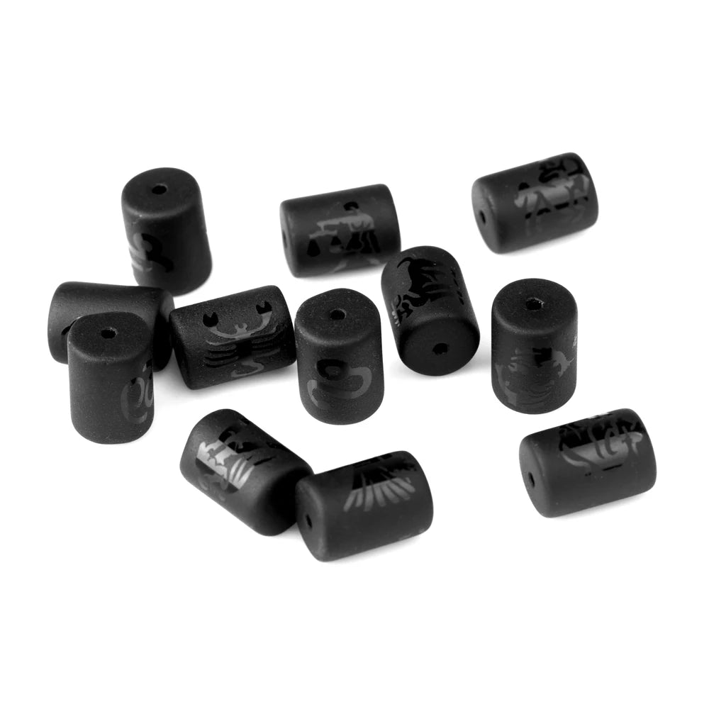 10*13mm Black Onyx 12 Zodiac Beads