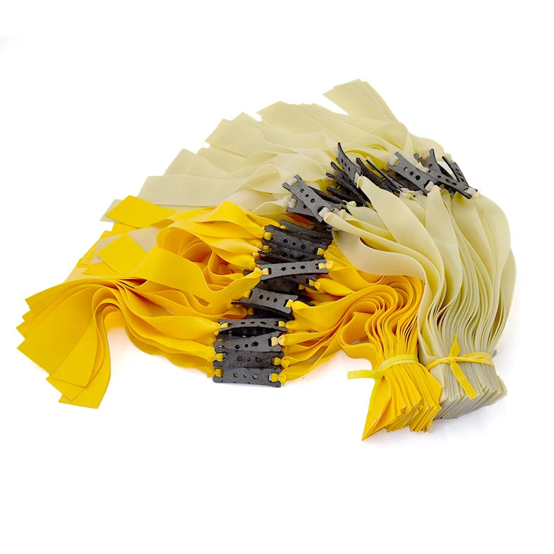 Piaoyu Double Wire Large Bow Head Slingshot Rubber Band 1.2mm Wide Flat Rubber Band with Long Rod Sling Shot Rubber Band