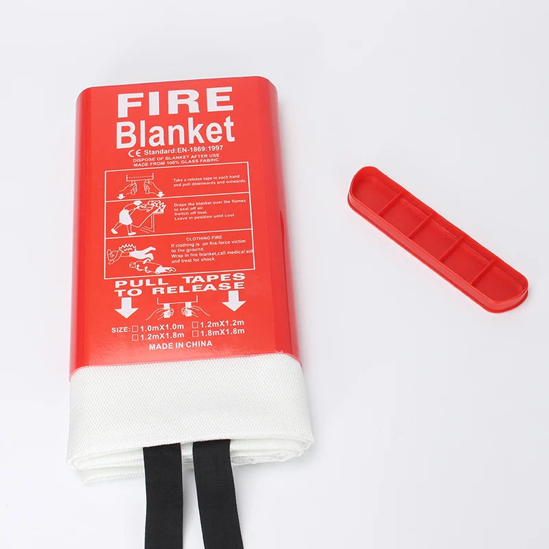 Fire Rescue Insulation Blanket Size 1M X 1M Car Fire Resistant Rolls Safety Welding Emergency Fire Blanket