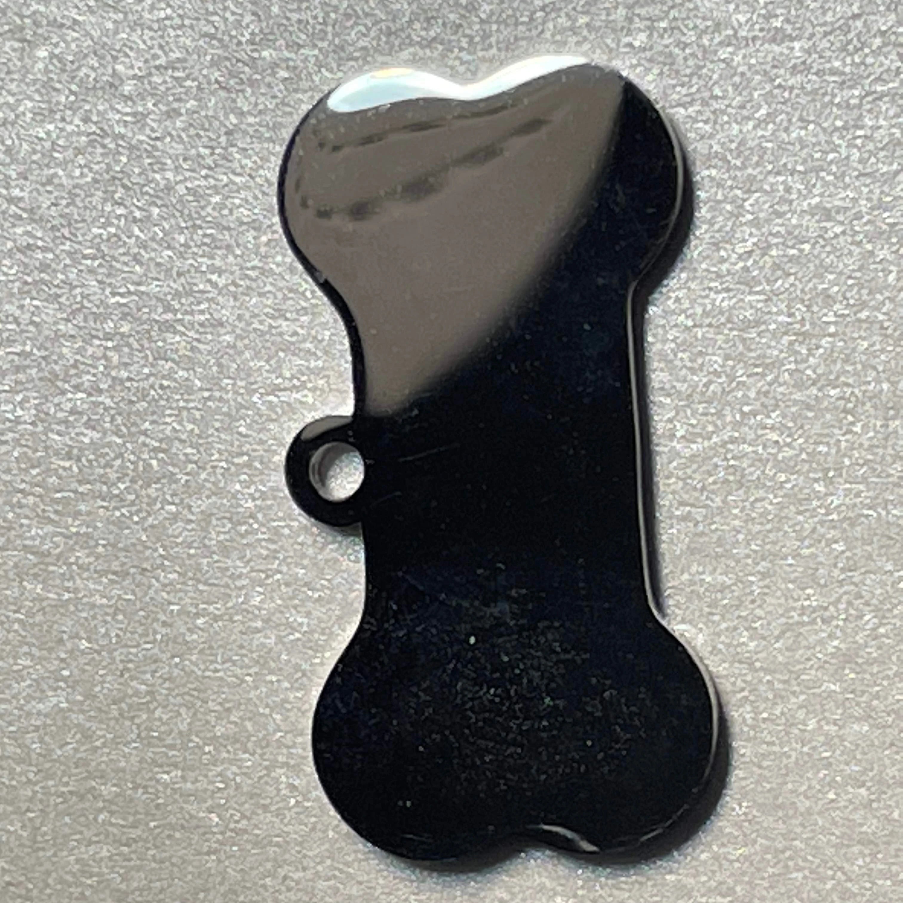 Black Aluminum Medical VIN ID Plate Replacement Tag for Trailers with Serial and GVWR Bone Shape Data Tin Plaque for Gifts
