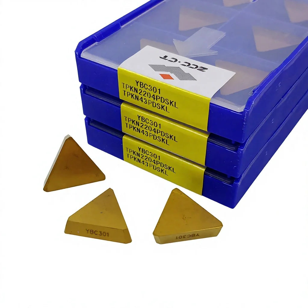 ZCC CT TPKN2204PDSKL TPKN43PDSKL YBC301 Carbide Inserts CNC Milling Tool Lathe Cutter Tools for Steel Processing MOQ: 10pcs