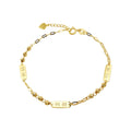 Luxury 18k Ture Gold  Numbers Banglebracelet   New Design Beaded Bracelet Custom Bracelet  for Friends