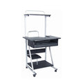Modern Design Metal Furniture Color Customization Retro Simple Movable Wheels Computer Table