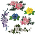 China Factory Quick Delivery Polyester Cotton Flowers Designs Clothes Embroidery Patches