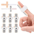 Melenlt Finger Fixation Splint Aluminum Alloy Orthopedic Protector Adjustable Hook and Loop Closure