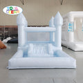 Commercial Soft Play Party Equipment Inflatable Bounce House Kids Slide With Ball Pit