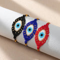 Wholesale Bohemian Style Miyuki Beaded Bracelets Handmade Eye Charm Pattern Jewelry Demon Eye Charm Bracelet for Birthday Gifts