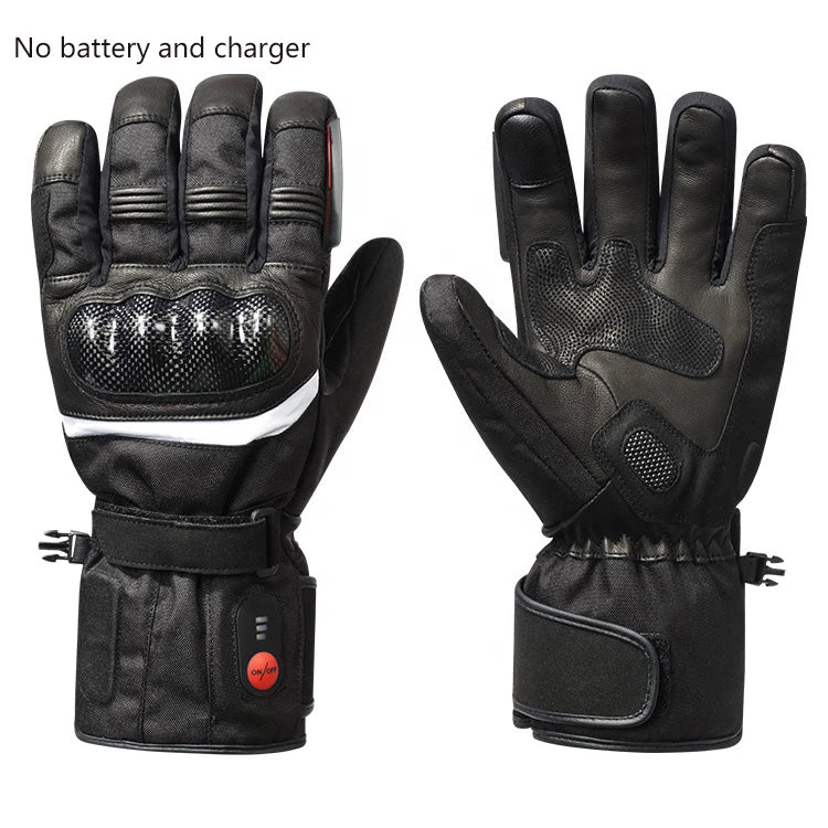 Winter Touch Screen Gloves Rechargeable Battery Motorbike Snowmobile USB Heated Gloves Motorcycle