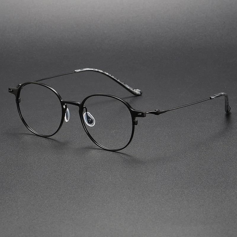 202315 Classic Titanium Oval Eye Glasses for Men Women Premium Spectacle Optical Eyewear Frame