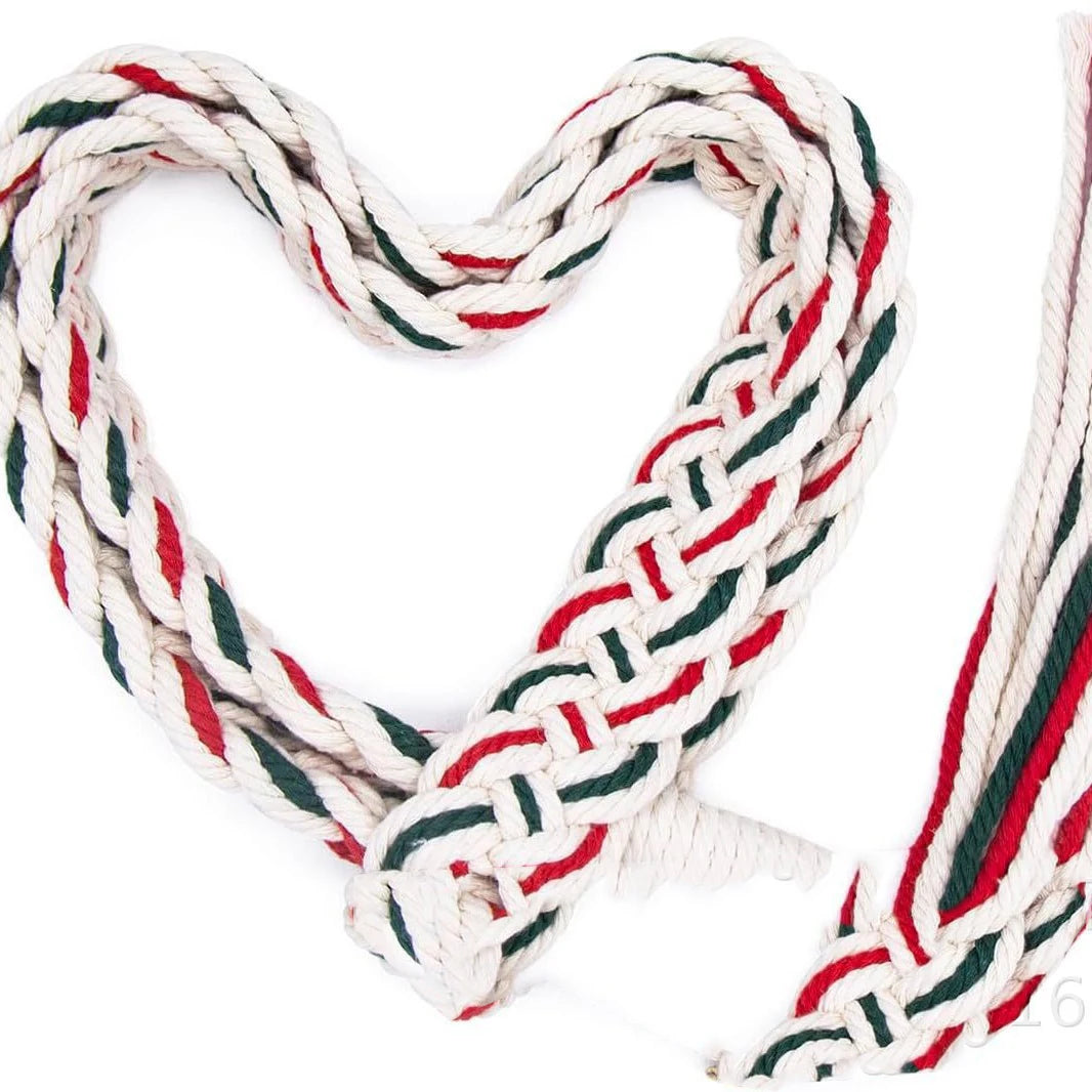 Hot Selling Handmade Woven Natural Cotton Wedding Rope Traditional Celtic Weaving Pattern Fasting Wedding Ceremony Wedding Lasso