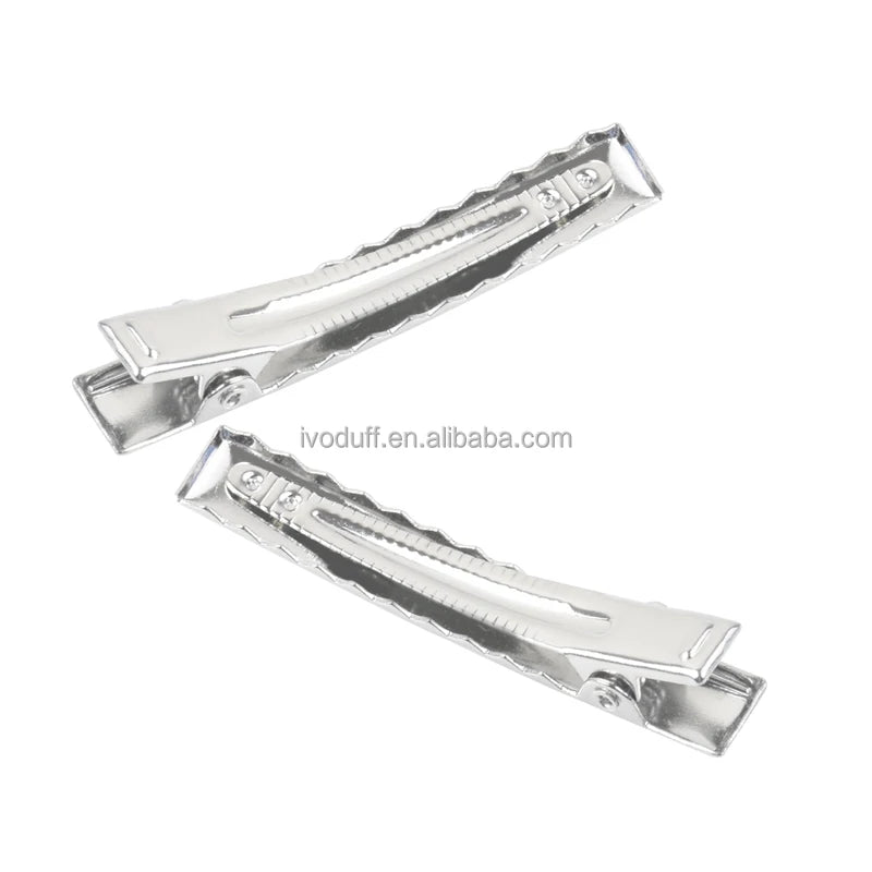Factory Price Metal Alligator Hair Clips Plain Alligator Clip Rectangle Hairpin for Women