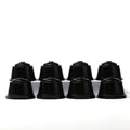 8 Pcs Reusable Plastic Refillable Coffee Capsule with Lid for Dolce Gusto