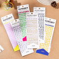 Creative Retro Letter Waterproof Sticker Sheet Laptop Letter Stickers