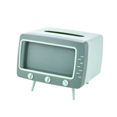 Creative Mini TV Desktop Tissue Box Phone Stand Tissue Holder Car Tissue Boxes