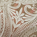 European 3D Large Pattern Sequined Embroidered Lace Fabric Soft Polyester Garment Bride Wedding Dress DIY Accessories