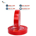 High Temperature Heat Resistant Red PE Release Liner Clear Transparent Polyester PET Film Mounting Double Sided Adhesive Tape